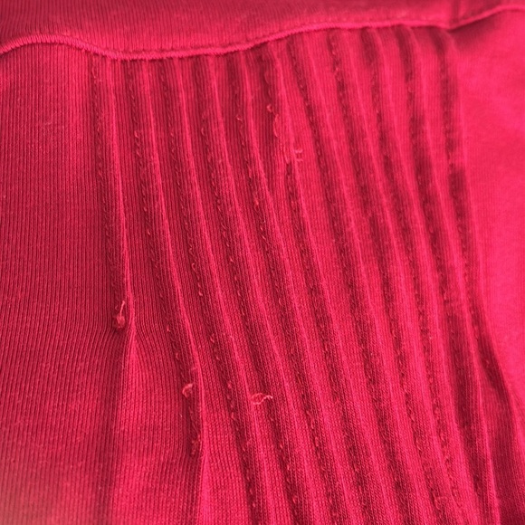 Maeve Red Pink Pleated Maxi Skirt Flowy Boho Size M L casual‎ Vacation Travel - Picture 9 of 9